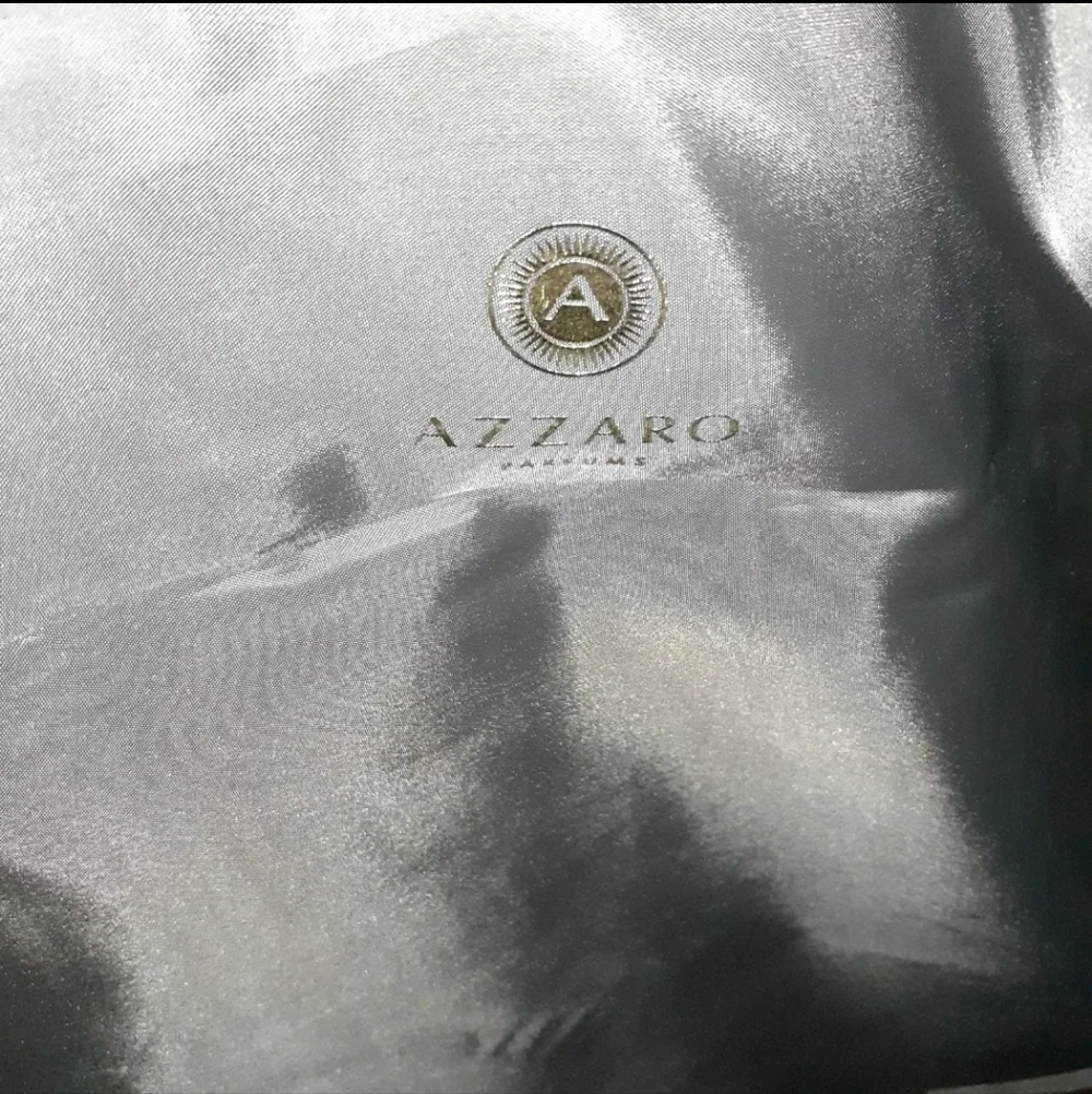 NEW Azzaro Gray Felt Weekend Duffel with Shoulder Strap